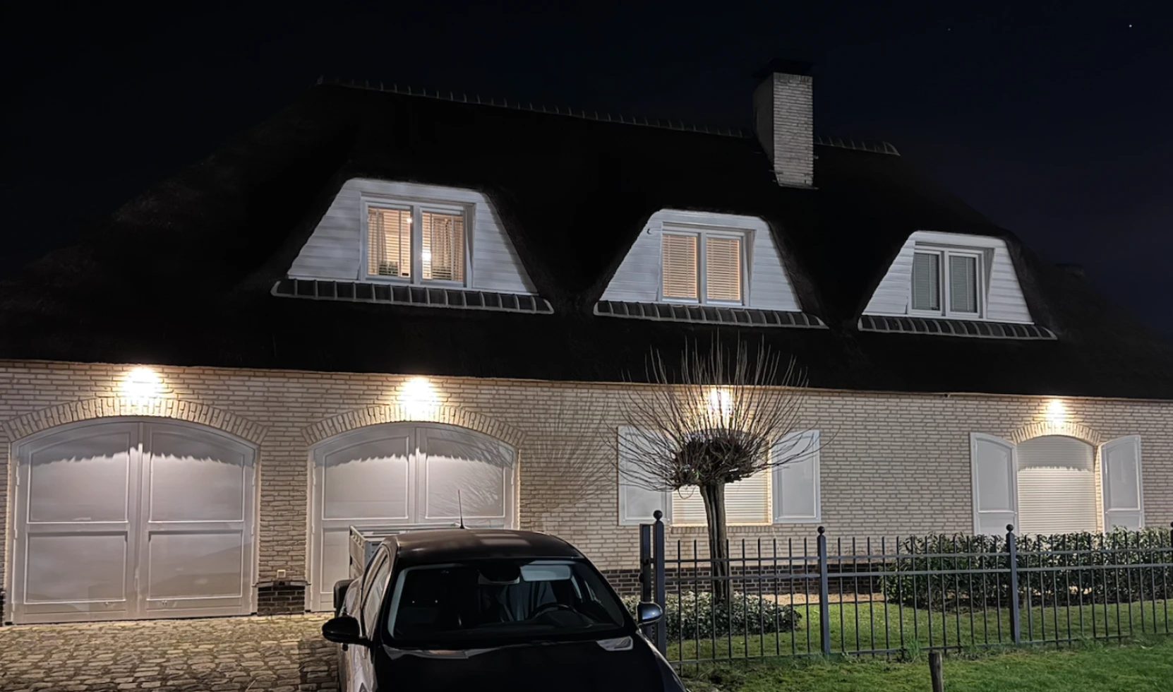 Overstek isoleren met verlichting